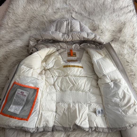 Bambi Parajumpers PJS Puffer Cream Jacket Small and Waisted - Picture 3 of 5